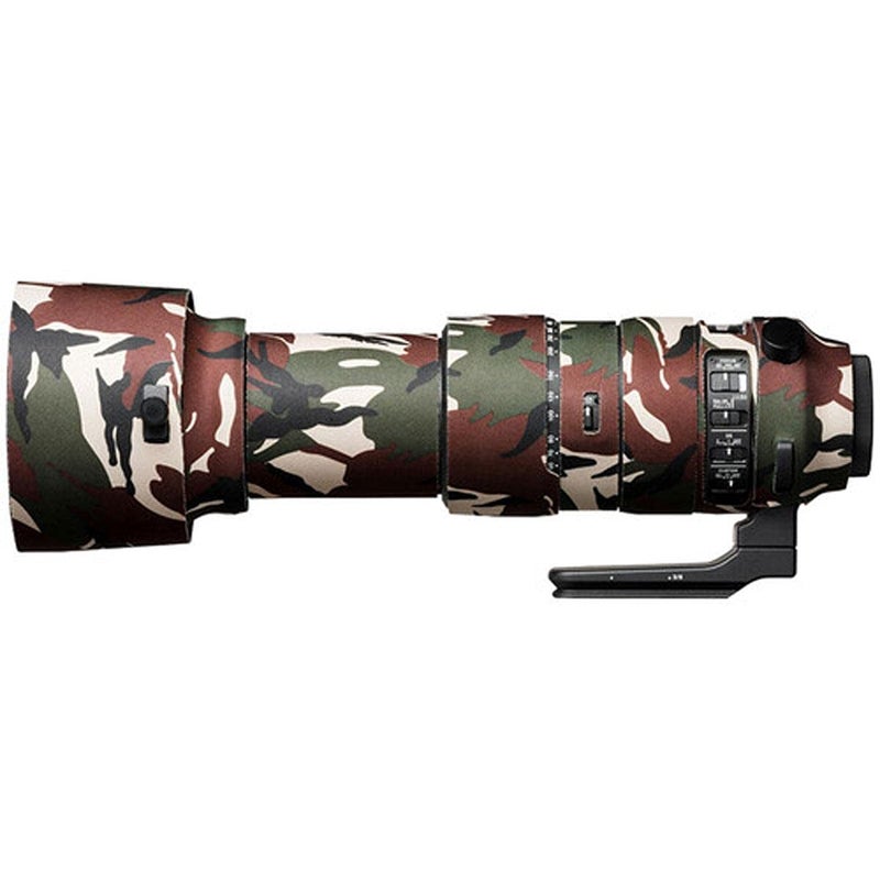 easyCover Lens protection camouflage cover Neoprene Cover for Sigma 60-600mm f/4.5-6.3 DG OS HSM Lens, Green Camouflage - Image 1